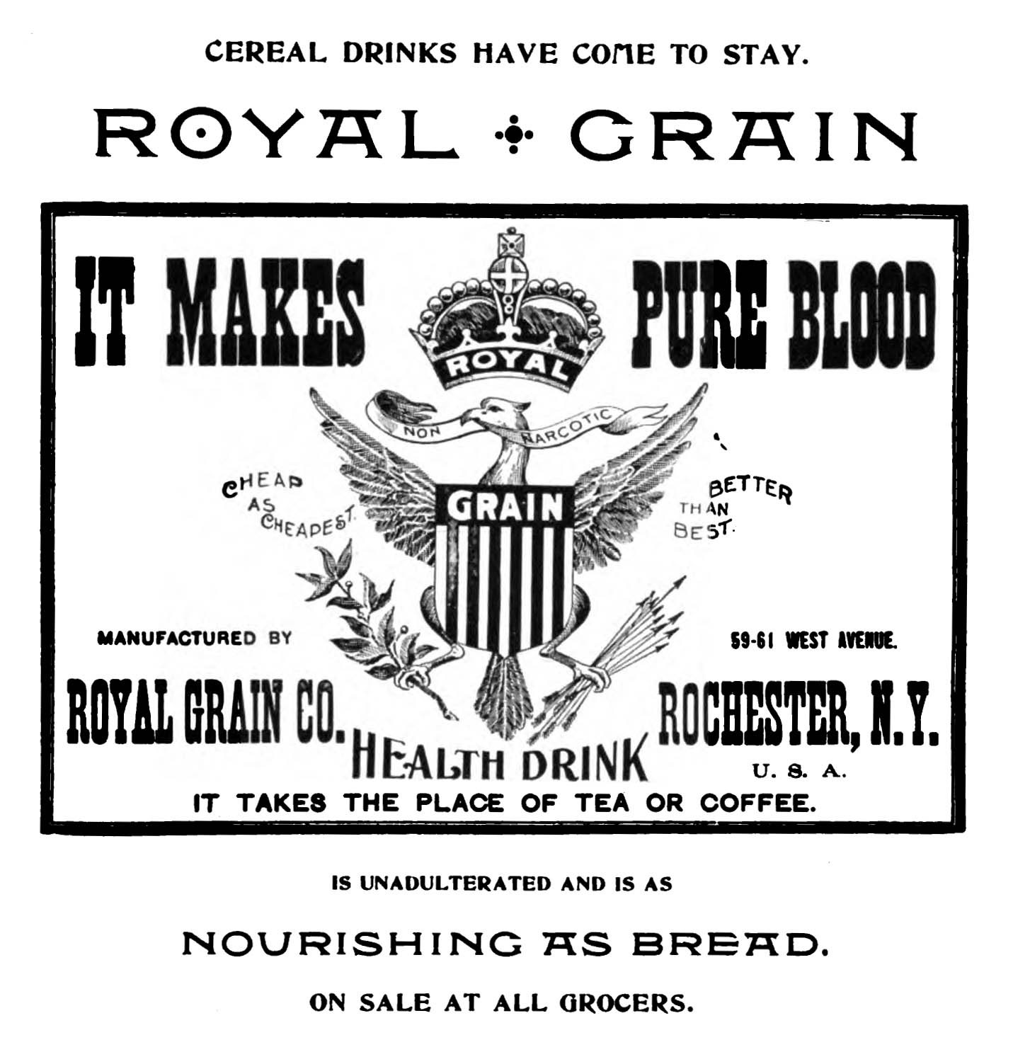 Cereal Drink - ad - 1897