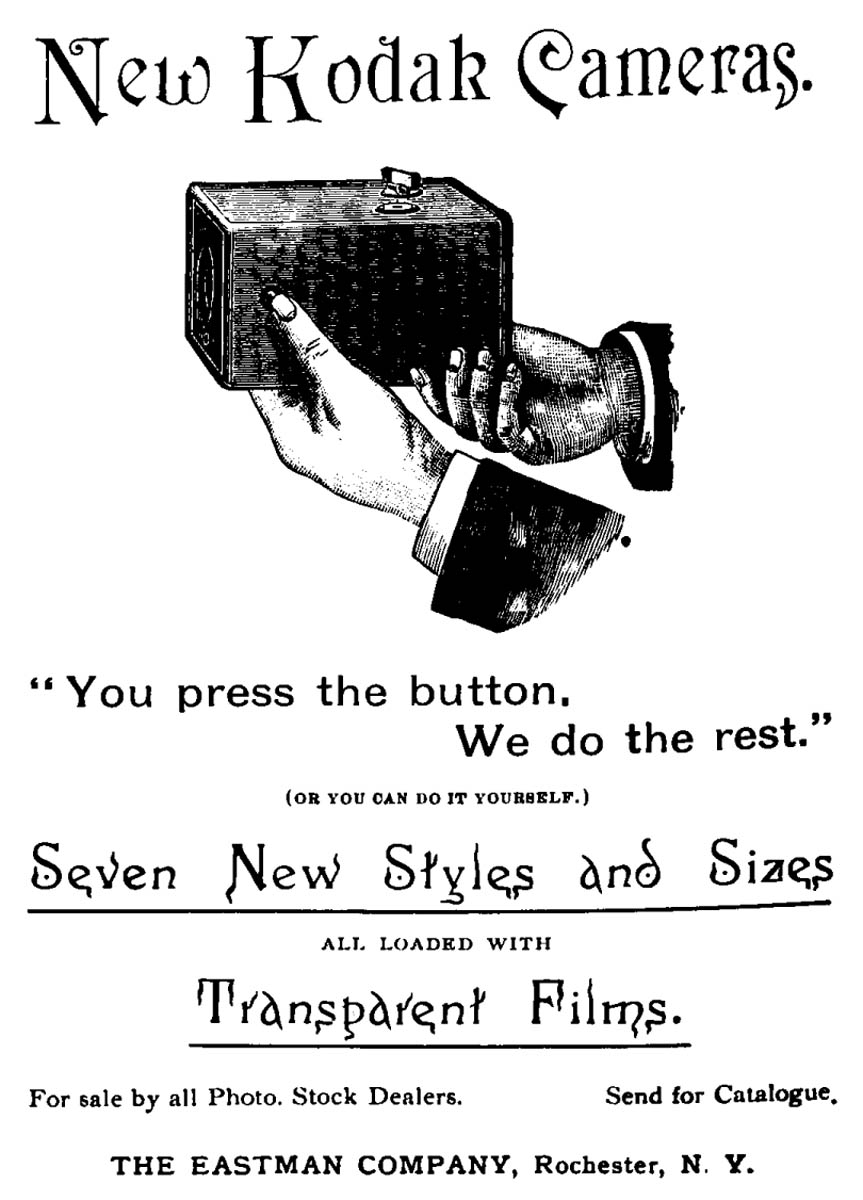 Eastman Kodak - Camera Ad - 1890