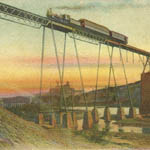 Genesee River and R. R. Bridge (#2)