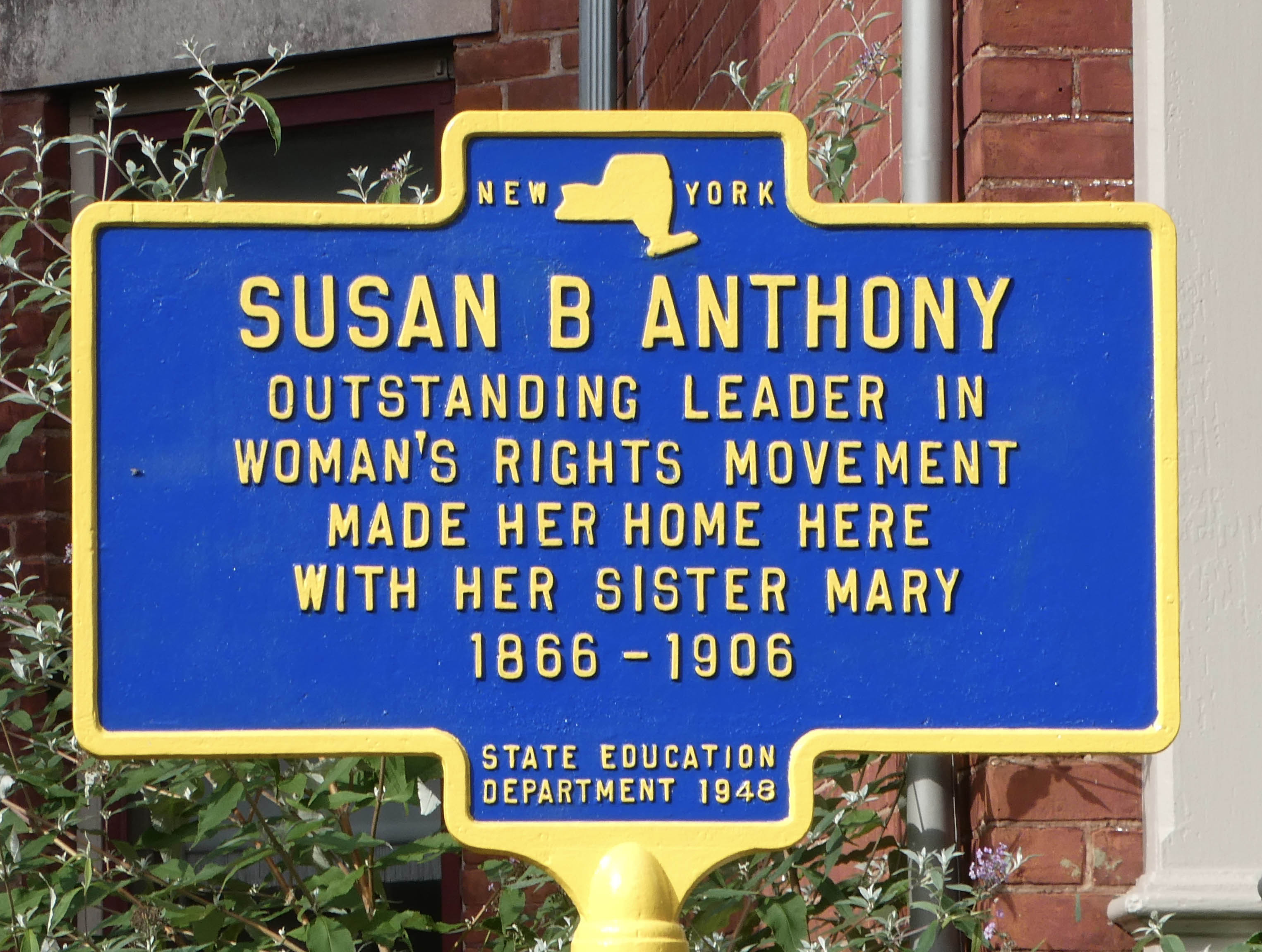 Susan B. Anthony, Rochester