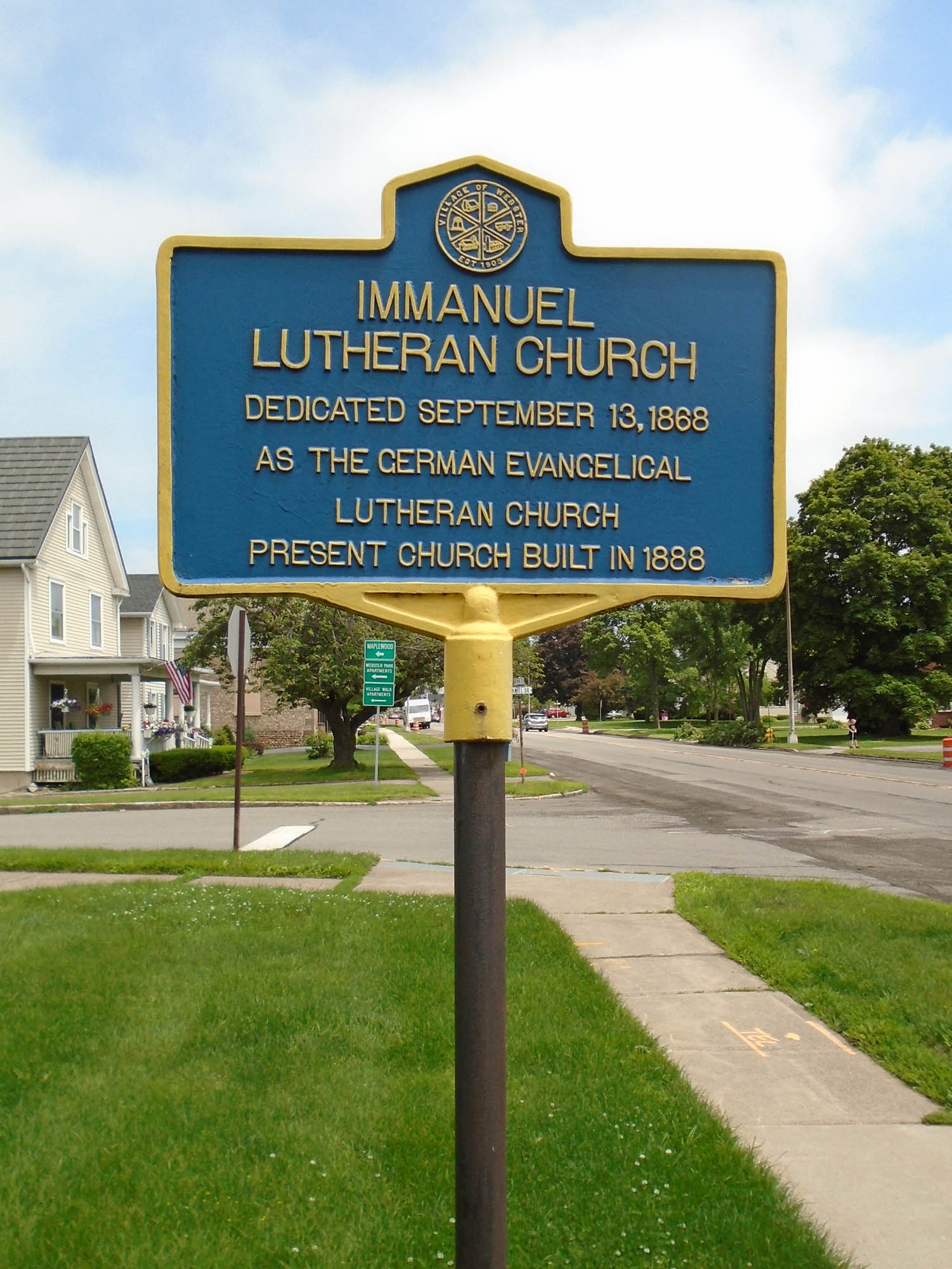Immanuel Lutheran Church, Webster