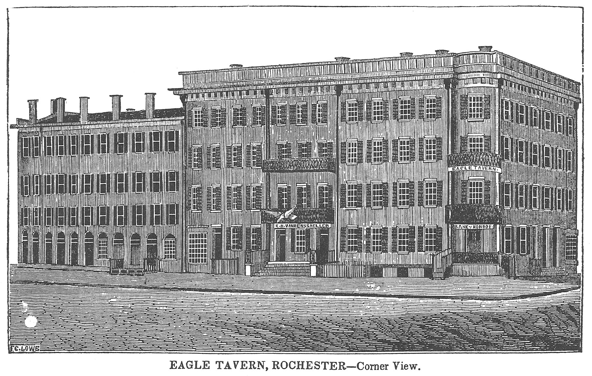 Eagle Hotel (1838), Rochester