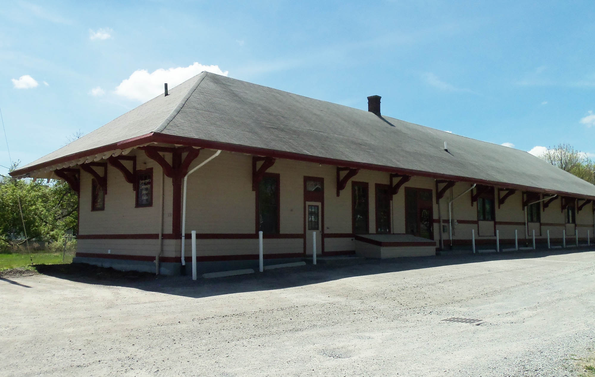 Former Railroad Station (north view), Spencerport
