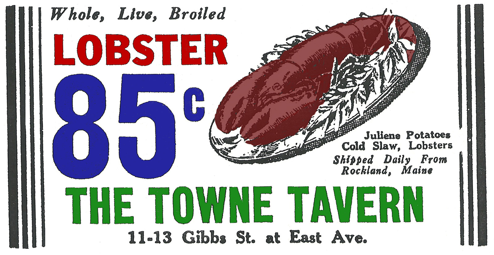 Lobster at Town Tavern