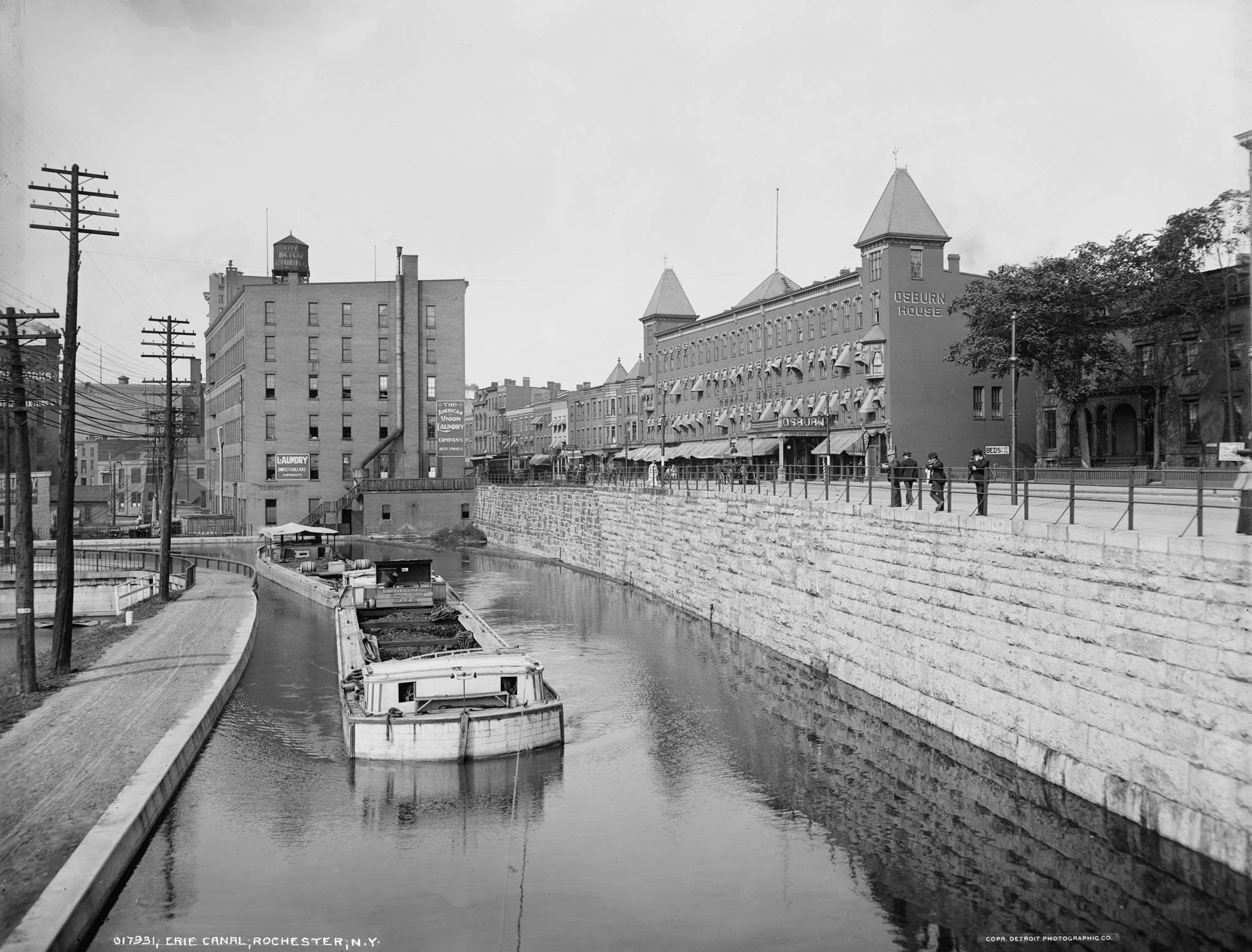 Barges on Erie Canal