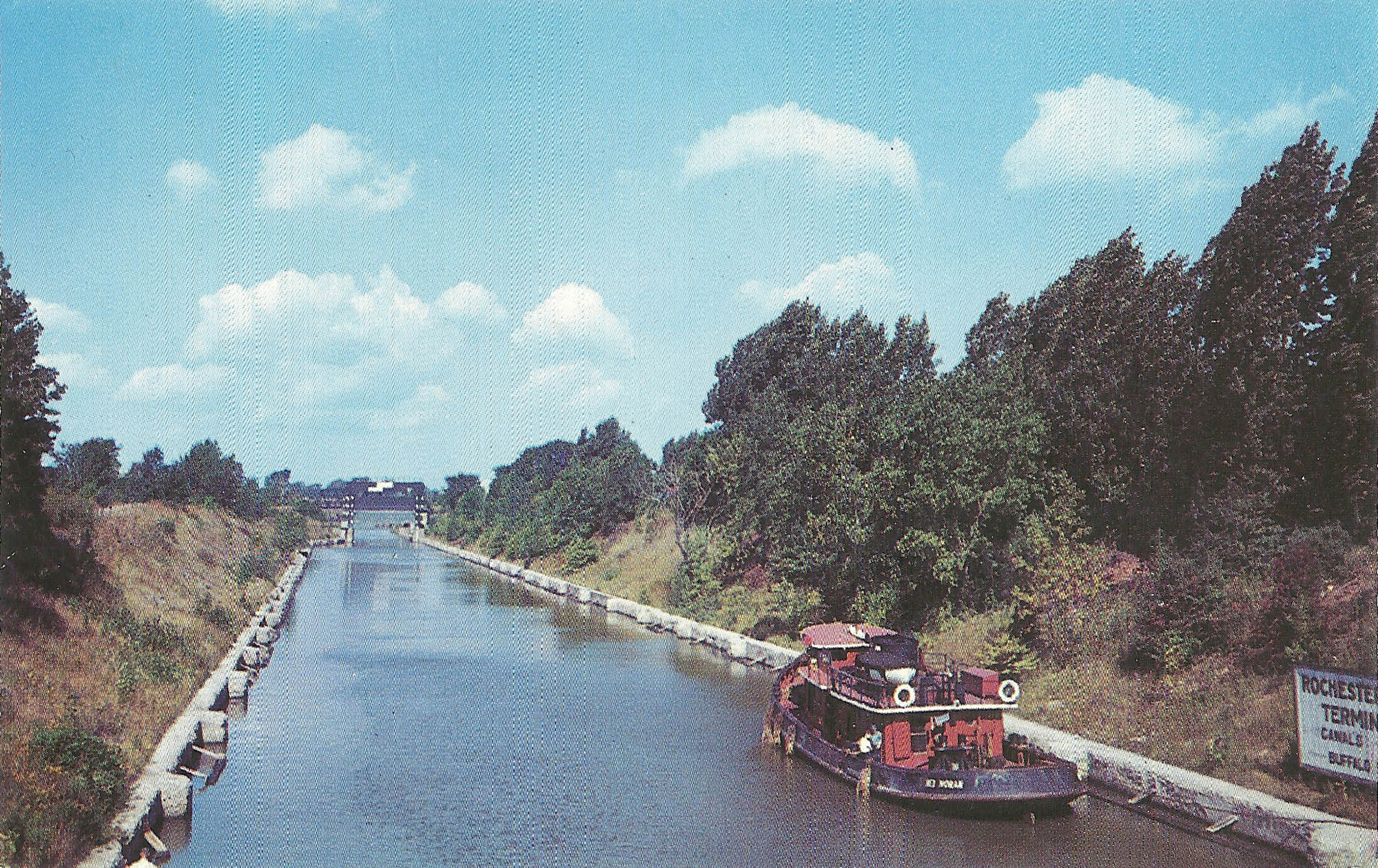 Boat on Erie Canal