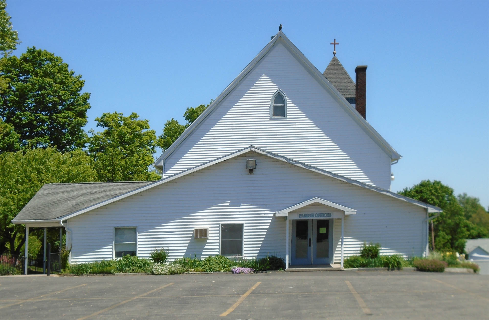 St. Vincent De Paul Church (rear), Churchville